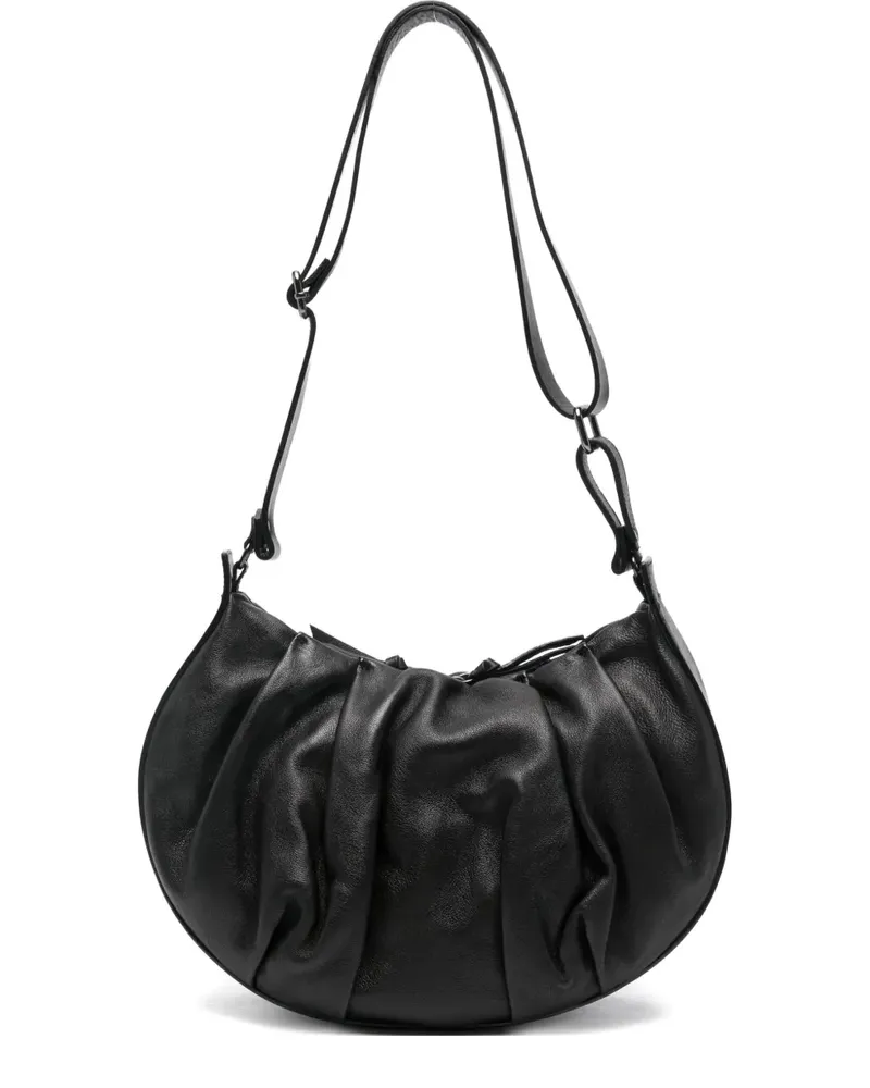 Reptile's House Geraffte Schultertasche - Schwarz Schwarz