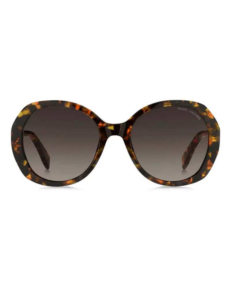 Marc Jacobs Sonnenbrille mit rundem Gestell - Braun Braun