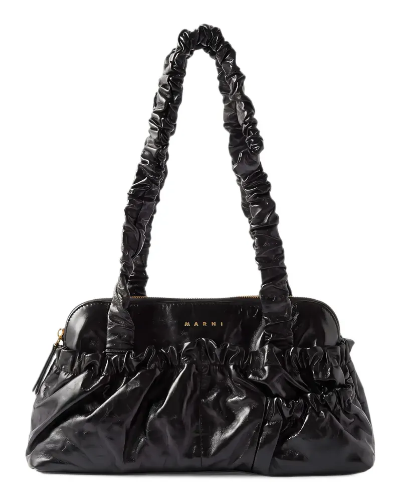 Marni ruched-detail tote bag - Schwarz Schwarz