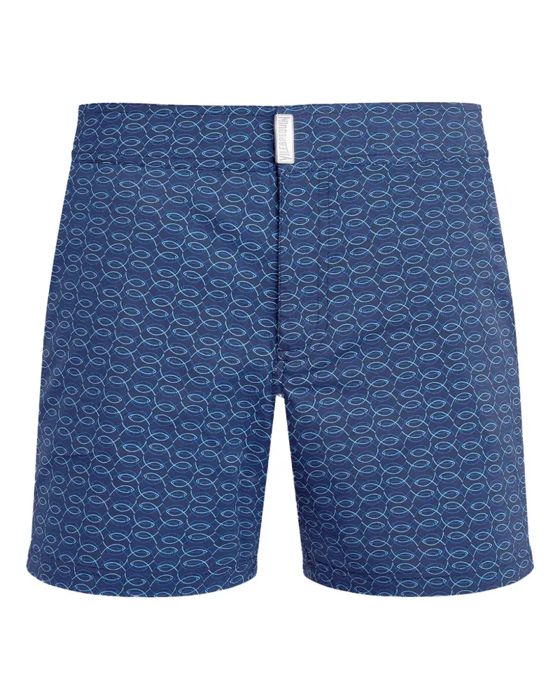Vilebrequin patterned swim trunks - Blau Blau