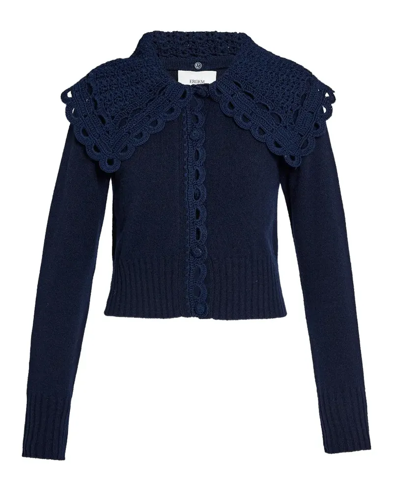 Erdem Cardigan mit rundem Ausschnitt - Blau Blau