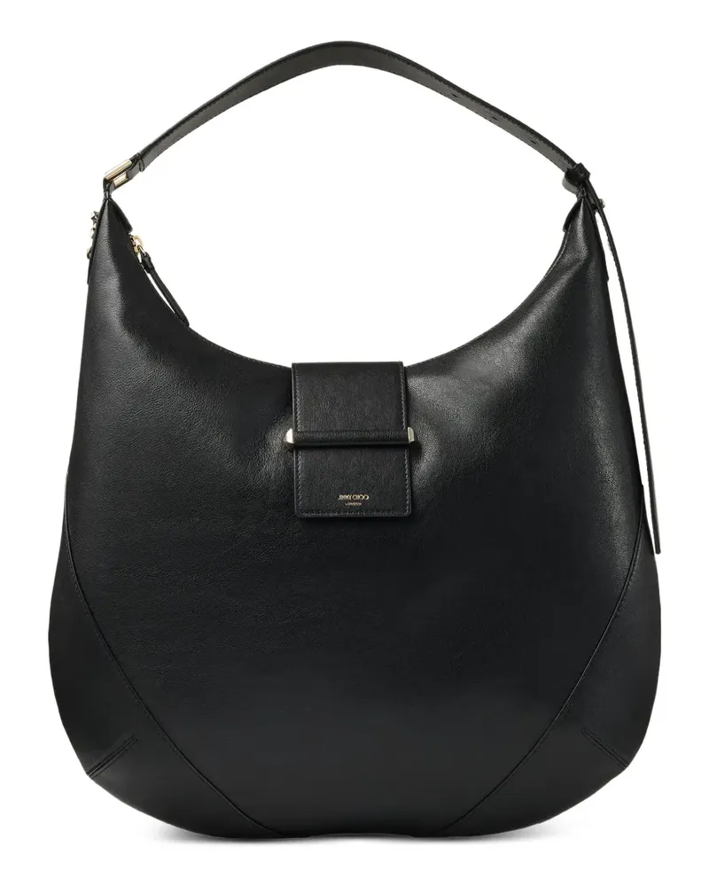 Jimmy Choo Schultertasche mit Logo-Print - Schwarz Schwarz