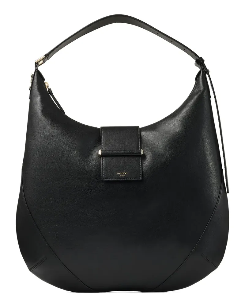 Jimmy Choo Schultertasche mit Logo-Print - Schwarz Schwarz