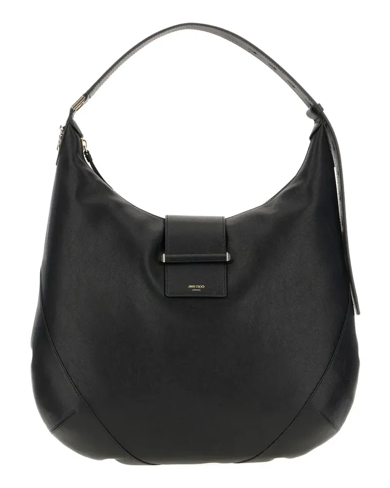 Jimmy Choo Schultertasche mit Logo-Print - Schwarz Schwarz