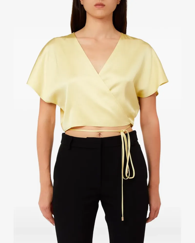 Liu Jo Oberteil mit V-Ausschnitt - Gelb Gelb