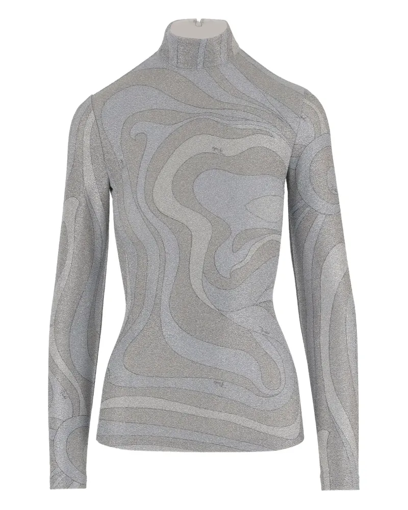 Emilio Pucci Gemustertes Oberteil - Grau Grau