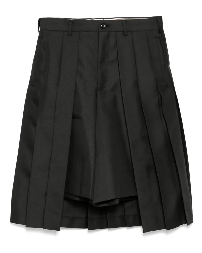 Comme des Garçons Shorts mit Bundfalten - Schwarz Schwarz