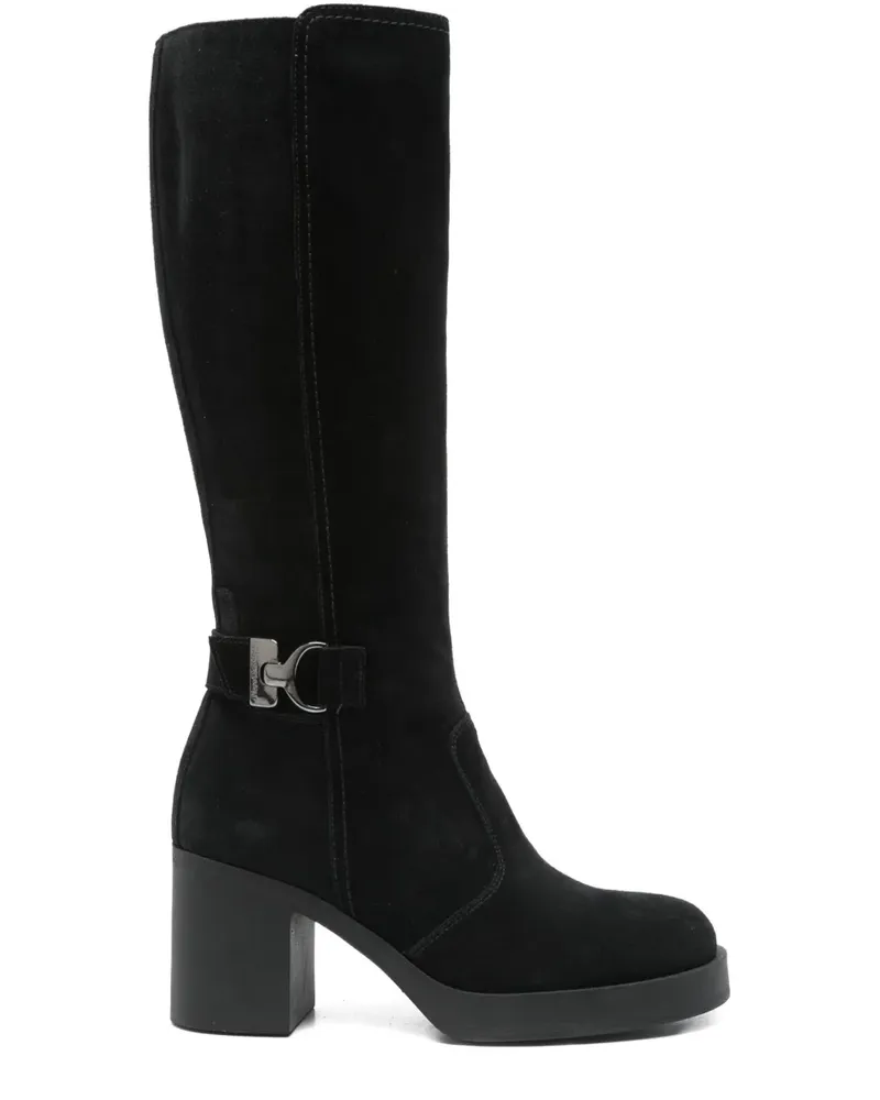 Nero Gardini Stiefel mit Schnalle 75mm - Schwarz Schwarz