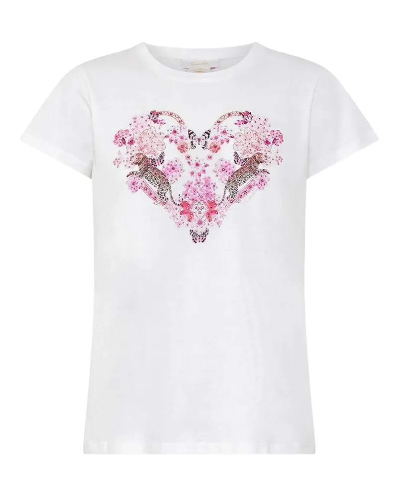 Camilla floral-print T-shirt - Weiß Weiß