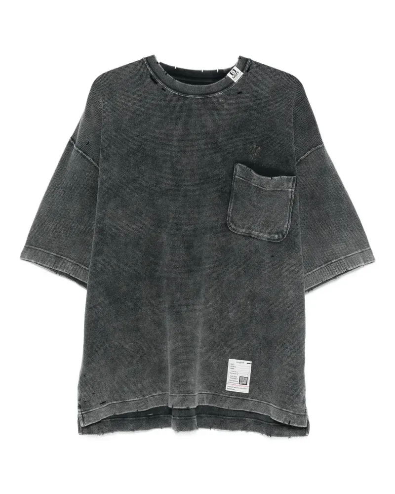 MIHARAYASUHIRO distressed T-shirt - Schwarz Schwarz