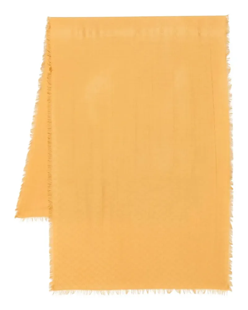 Max Mara Umes Schal mit Monogramm - Gelb Gelb