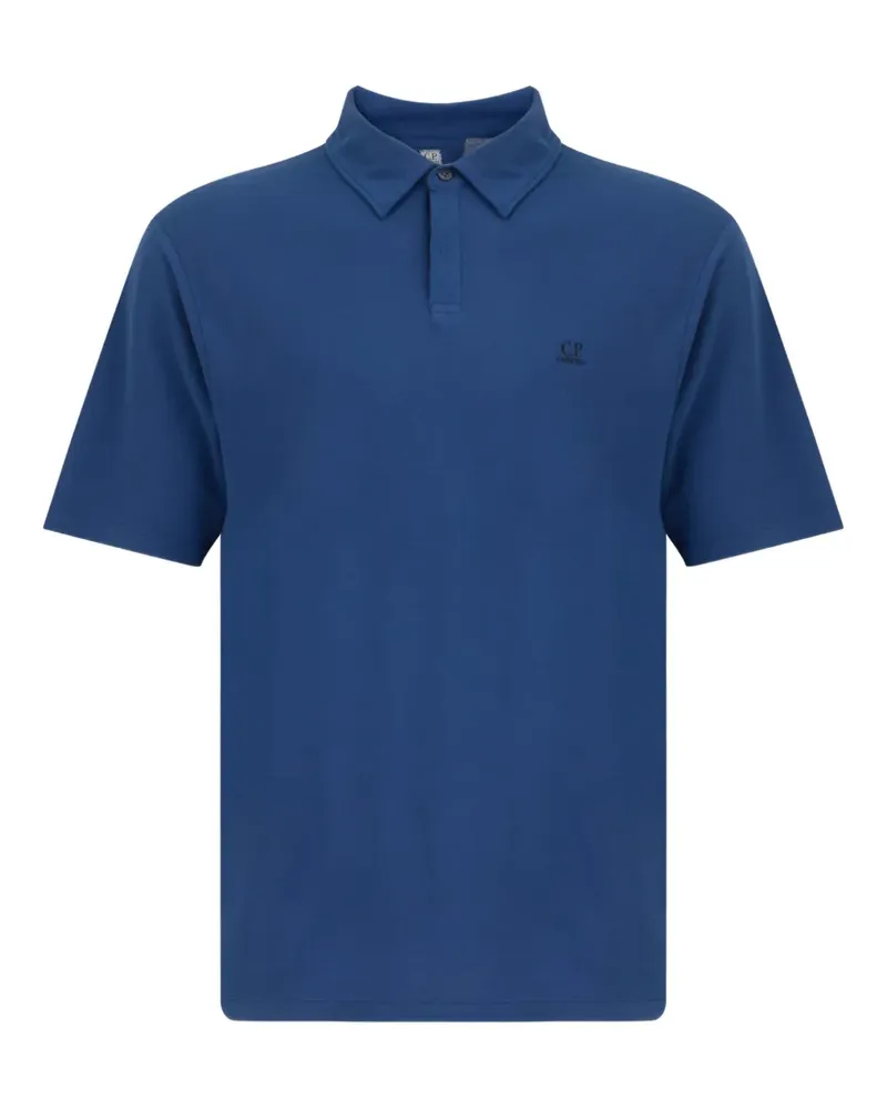 C.P. Company Poloshirt mit Logo-Print - Blau Blau