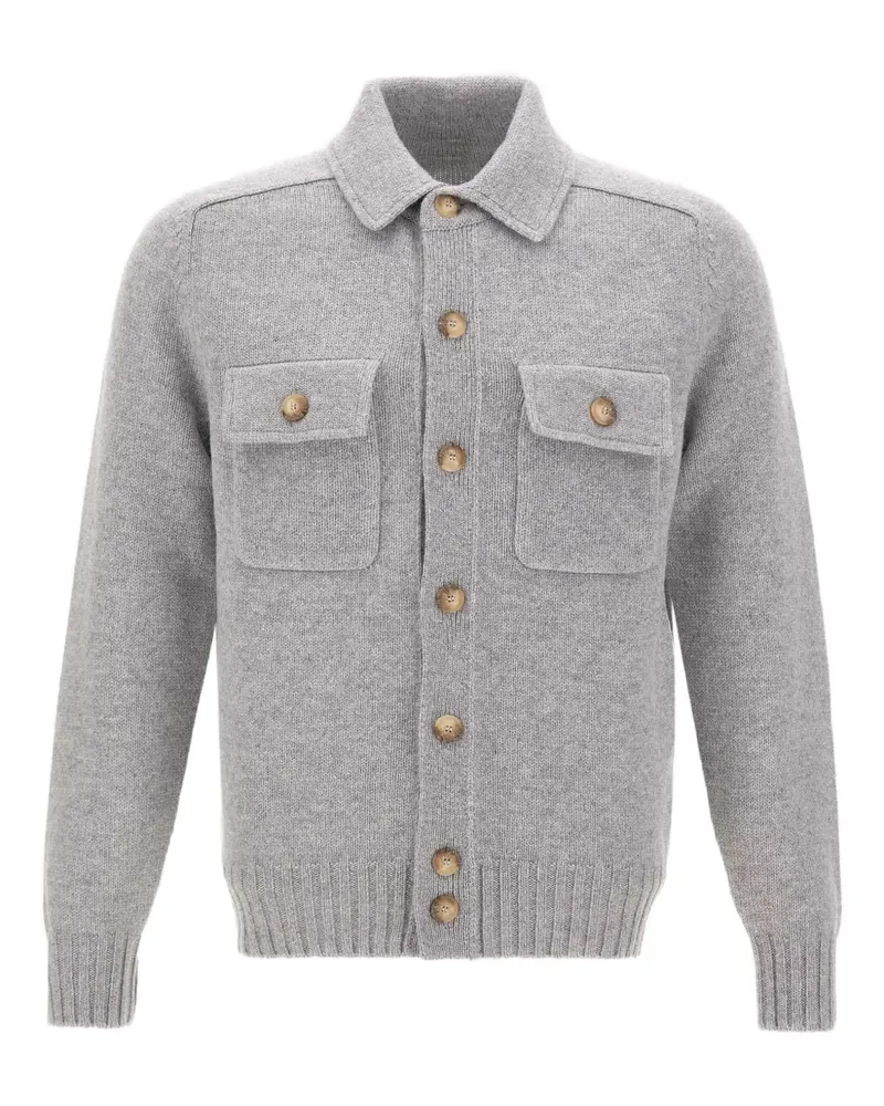 Gran Sasso Jacke mit aufgesetzter Tasche - Grau Grau
