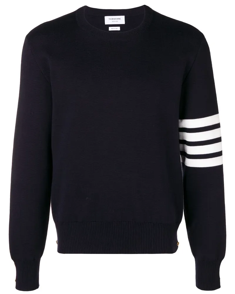 Thom Browne Bestickter Pullover - Blau Blau
