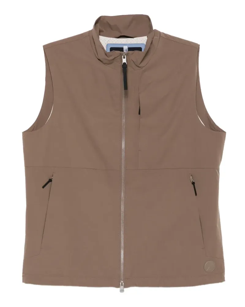 People of Shibuya logo-patch gilet - Nude Nude