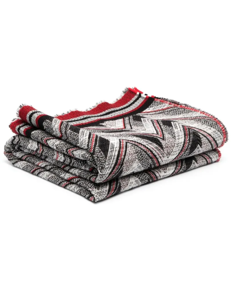 Missoni Home Decke mit Zickzackmuster Rot