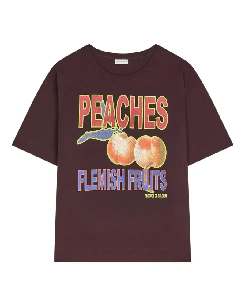 Dries van Noten T-Shirt mit Print - Rot Rot