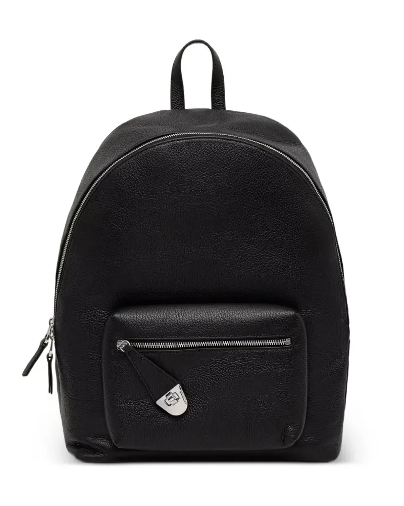 Coccinelle Gekörnter Rucksack - Schwarz Schwarz