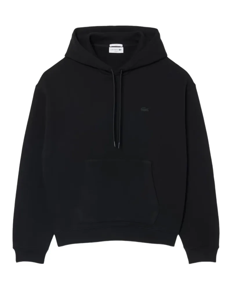 Lacoste Hoodie mit Logo-Patch - Schwarz Schwarz