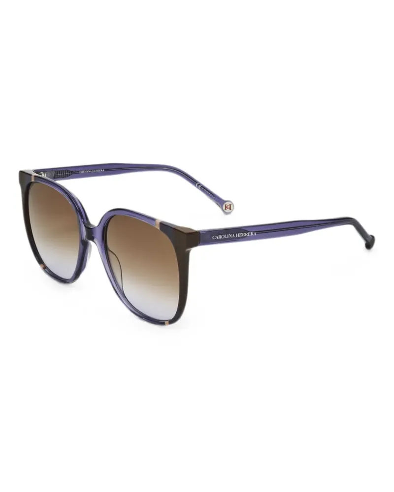 Carolina Herrera New York Sonnenbrille mit eckigem Gestell - Violett Violett