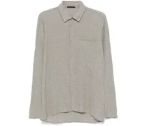 Hemd in Knitteroptik - Grau