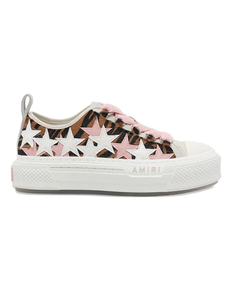 Amiri Court Low Sneakers mit Zebra-Print - Braun Braun