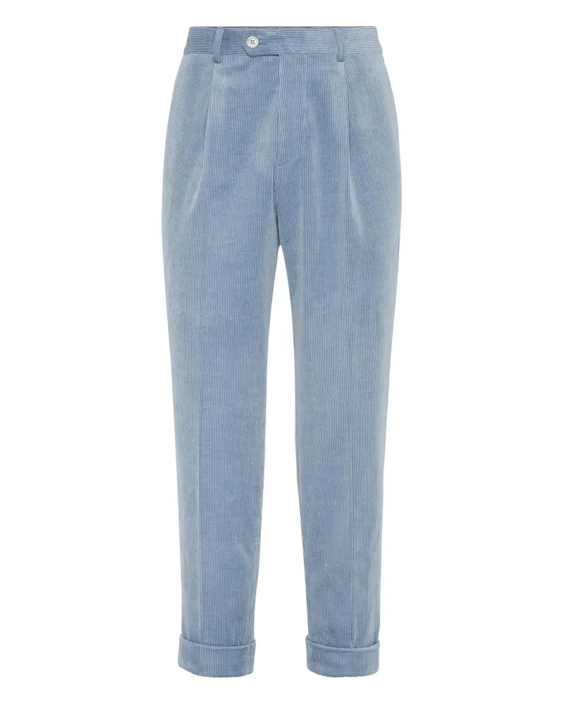 Brunello Cucinelli Plissierte Hose - Blau Blau