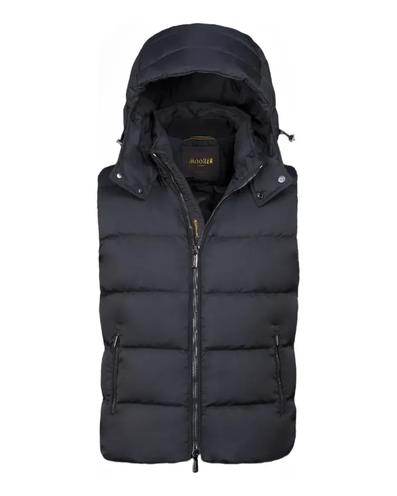 MOORER Fire-Wk removable-hood quilted gilet - Blau Blau