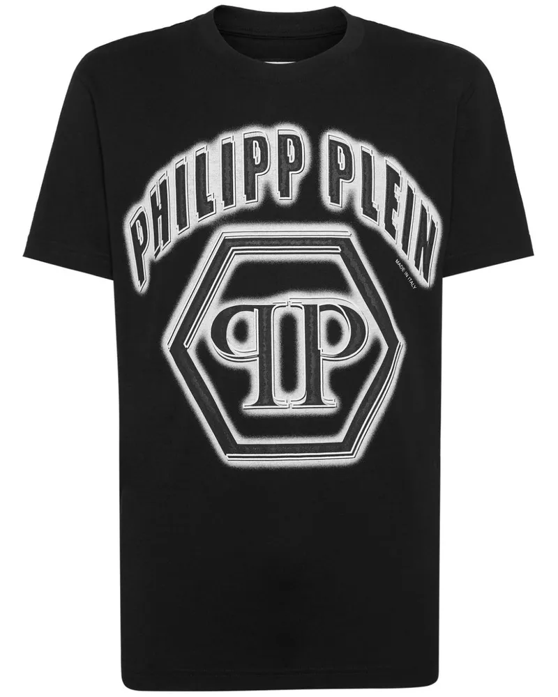 Philipp Plein T-Shirt mit Logo-Print - Schwarz Schwarz