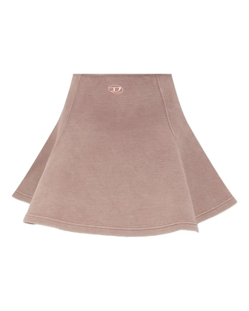 Diesel Ausgestellter Rock mit Logo - Rosa Rosa