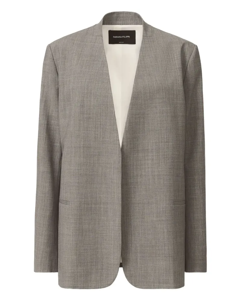 Fabiana Filippi Jacke mit V-Ausschnitt - 8179 GREY 8179