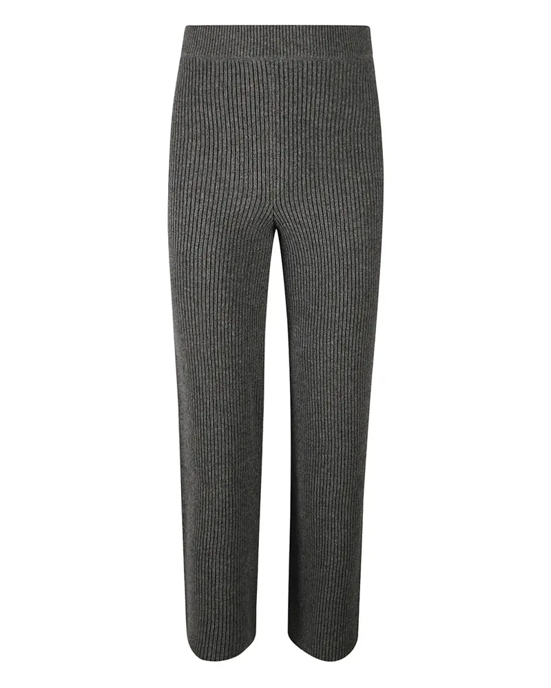 Jil Sander Gerippte Strickhose - Grau Grau