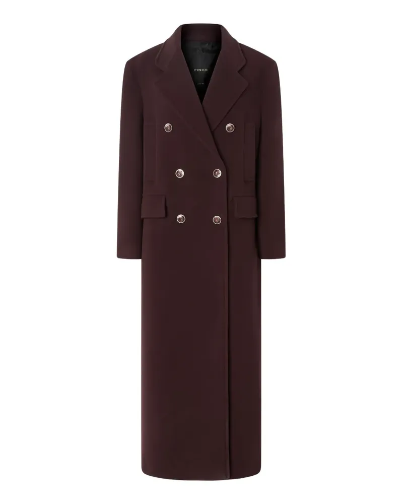 Pinko double-breasted longline coat - Violett Violett