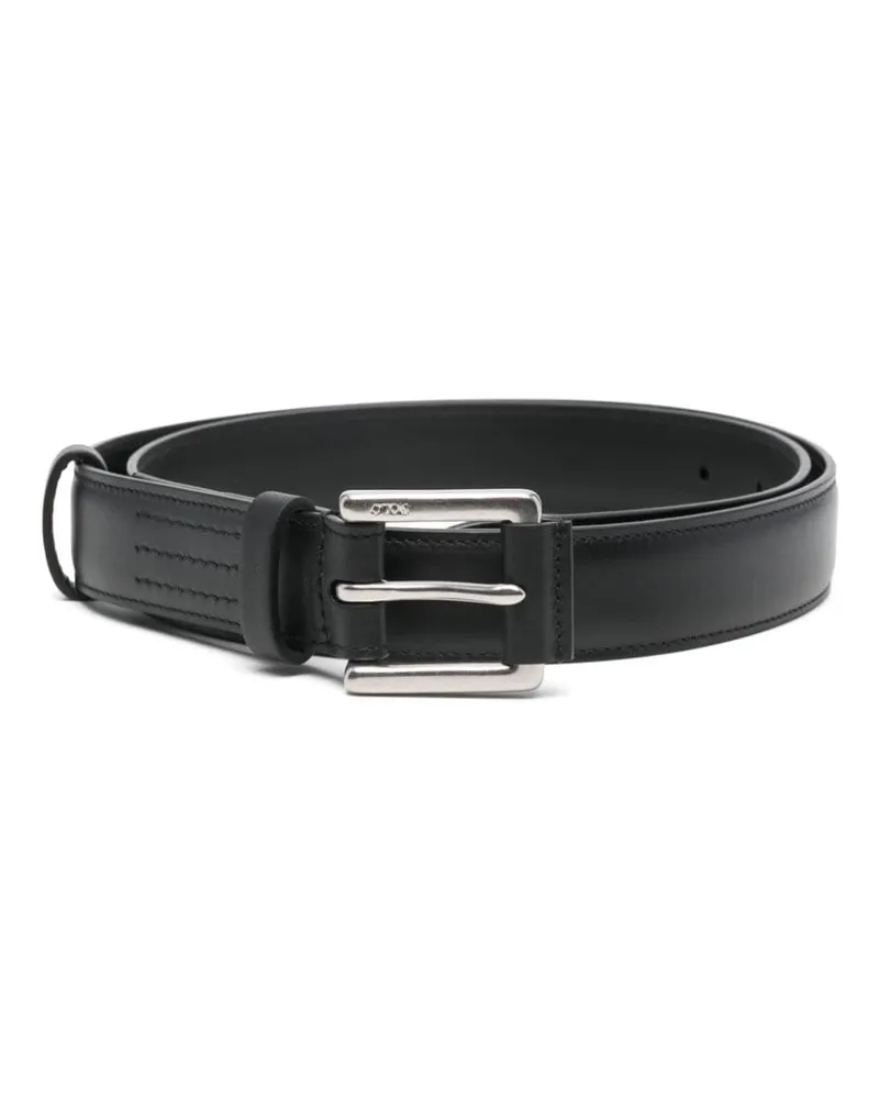 Ralph Lauren Gürtel mit gravierter Schnalle - Schwarz Schwarz