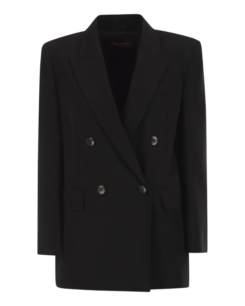 Max Mara Doppelreihiges Sakko - Schwarz Schwarz