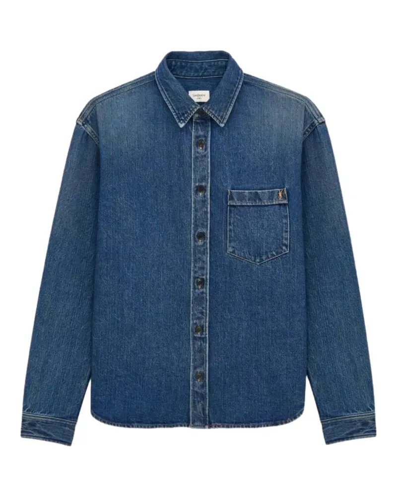 Saint Laurent Cassandre Jeanshemd - Blau Blau