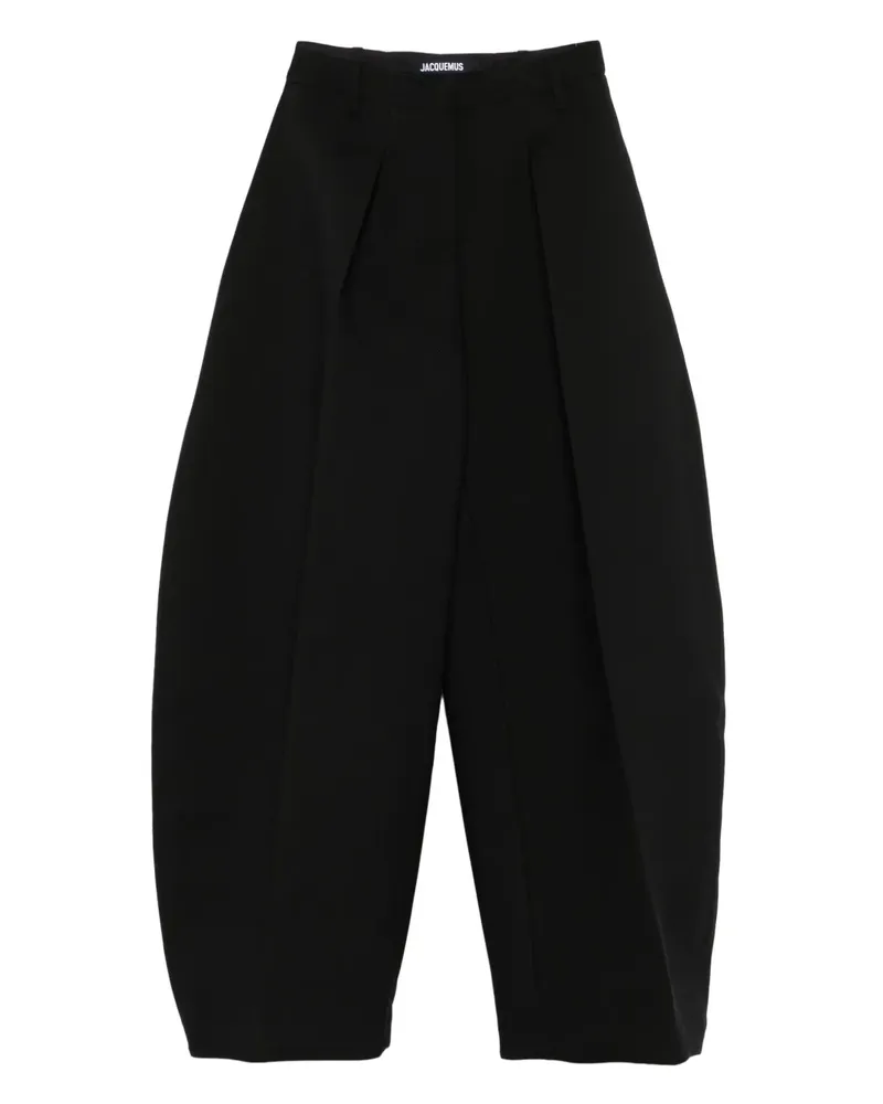Jacquemus Ballonhose mit Falten - Schwarz Schwarz