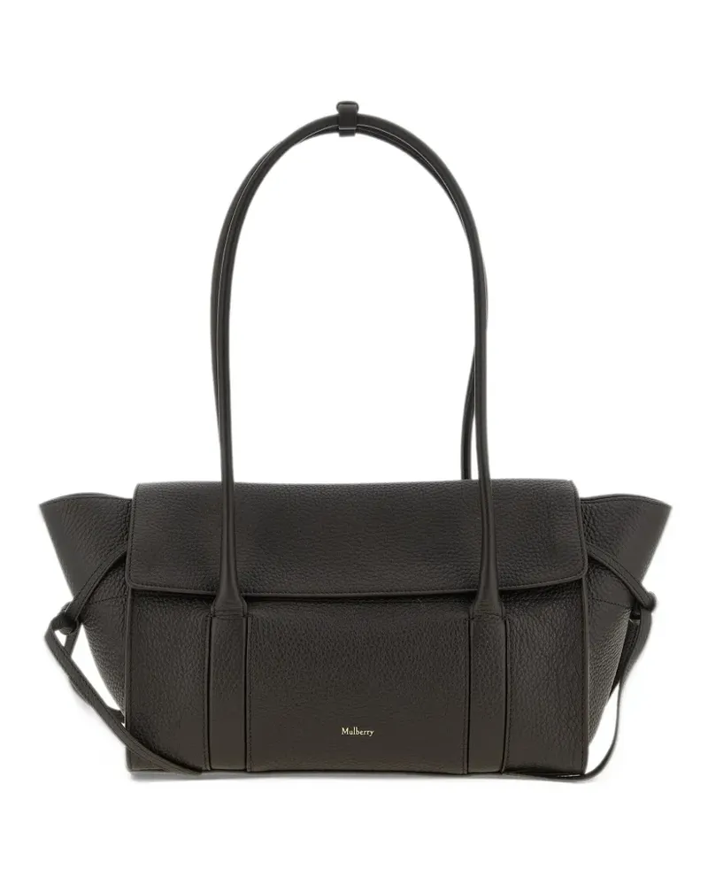 Mulberry Kleine gekörnte Bayswater Tote Bag - Schwarz Schwarz