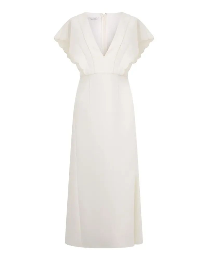 Philosophy Di Lorenzo Serafini Maxikleid mit V-Ausschnitt - Weiß Weiß