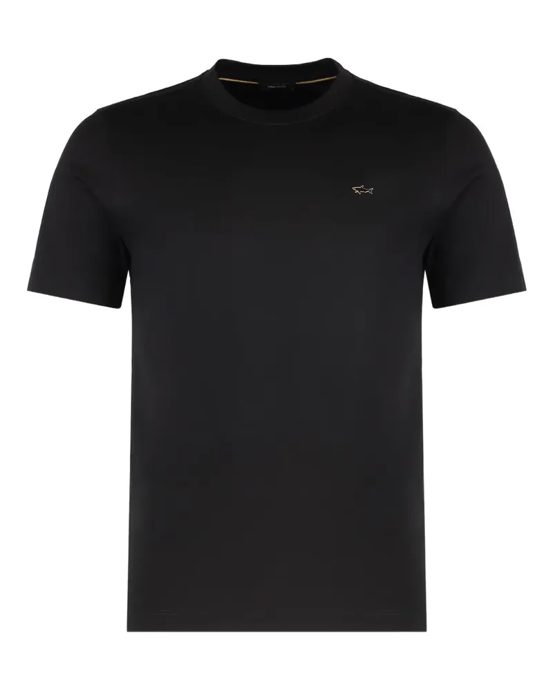 Paul & Shark T-Shirt mit Logo-Detail - Schwarz Schwarz