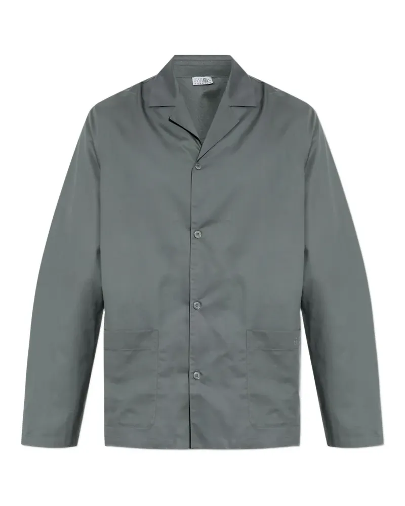 Maison Margiela patch-pocket notched-collar shirt - Grau Grau