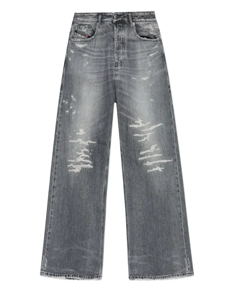 Diesel 1996 D-Sire Jeans im Distressed-Look - Grau Grau