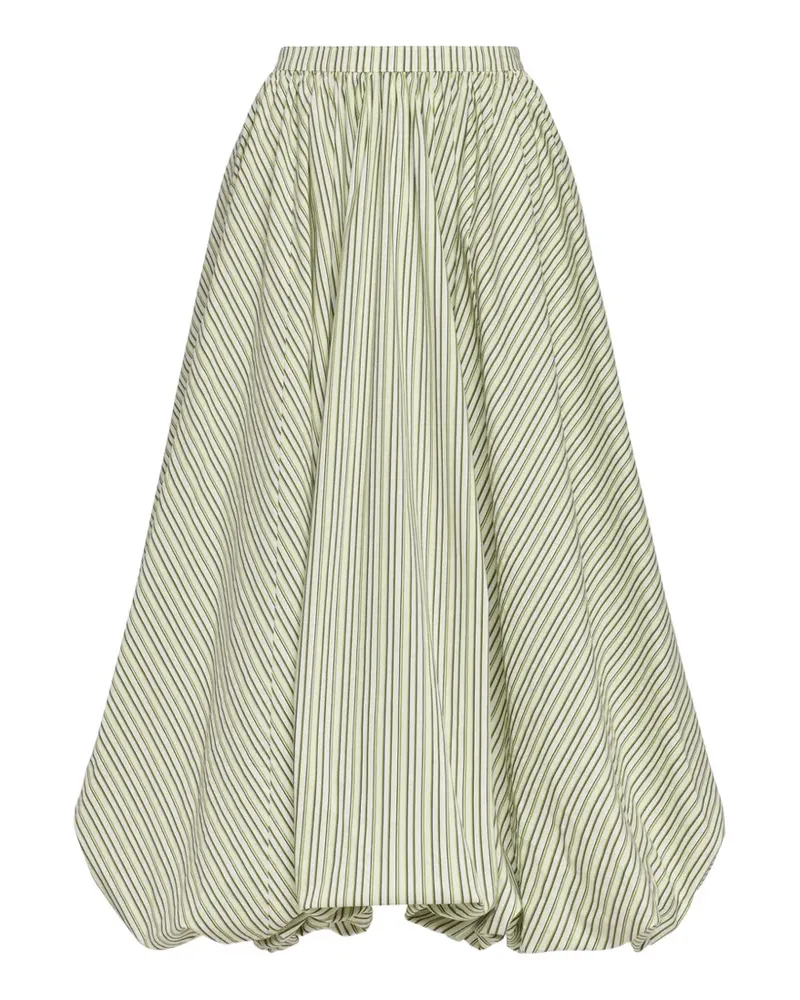 Cinq à Sept Sophie stripe maxi skirt - Weiß Weiß