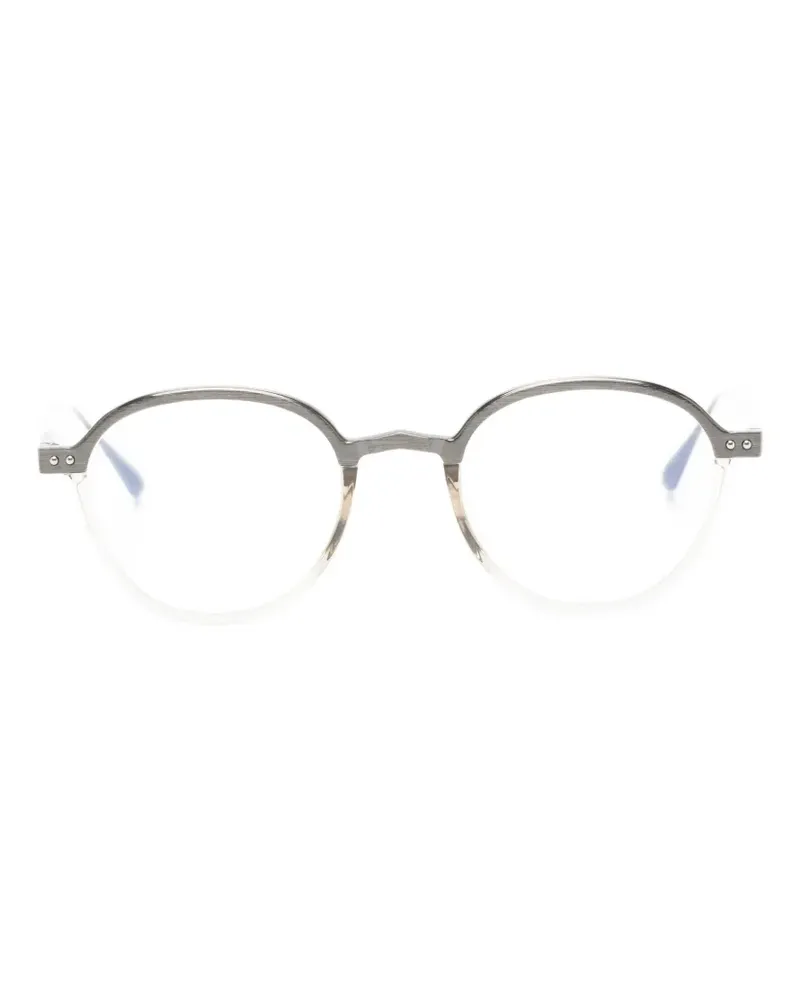 Linda Farrow Devon round-frame glasses - Silber Silber