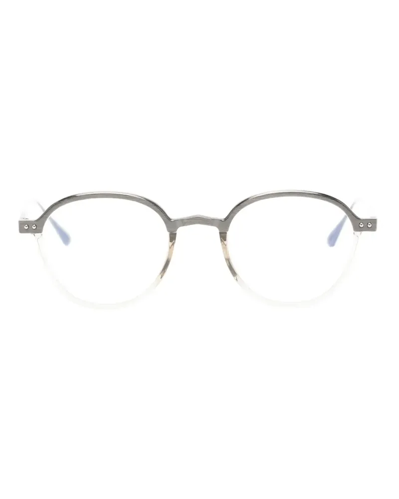 Linda Farrow Devon C Brille mit rundem Gestell - Silber Silber