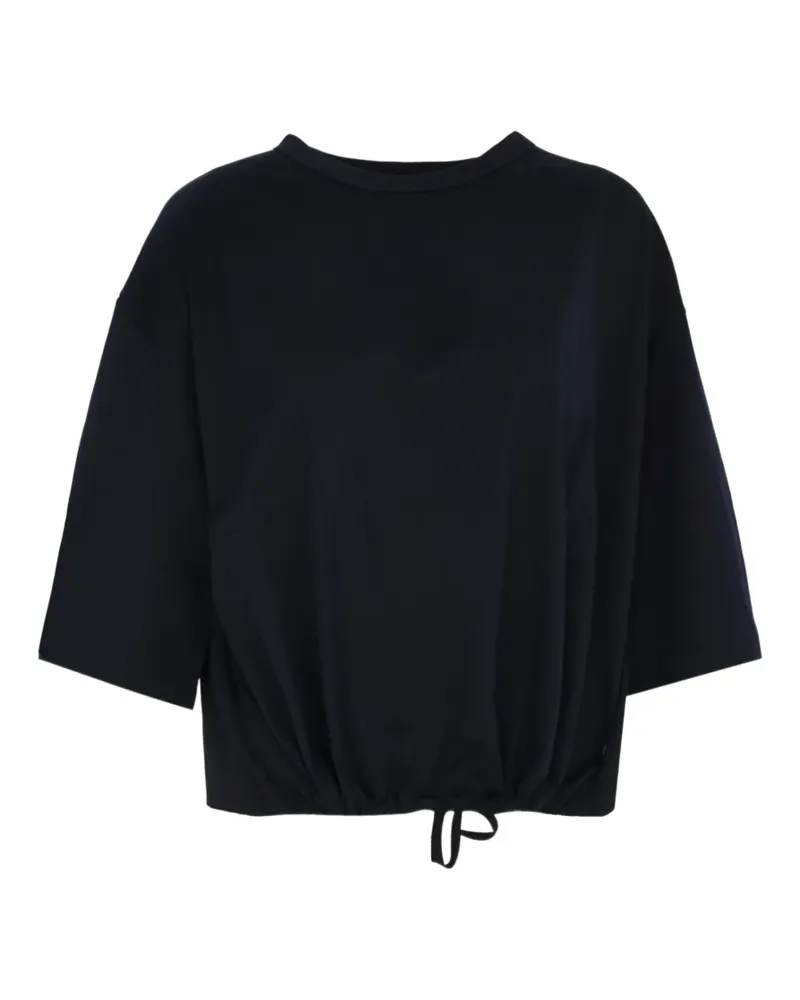 Fabiana Filippi drawstring-hem T-shirt - Blau Blau