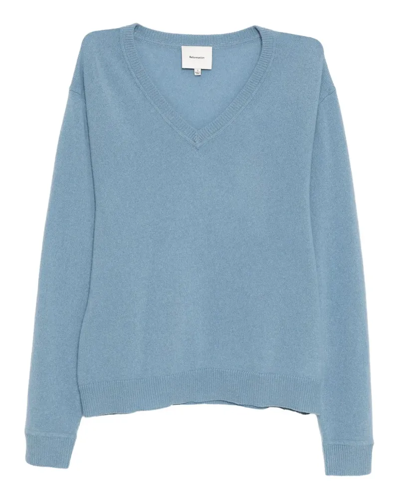 Reformation Remi Pullover - Blau Blau