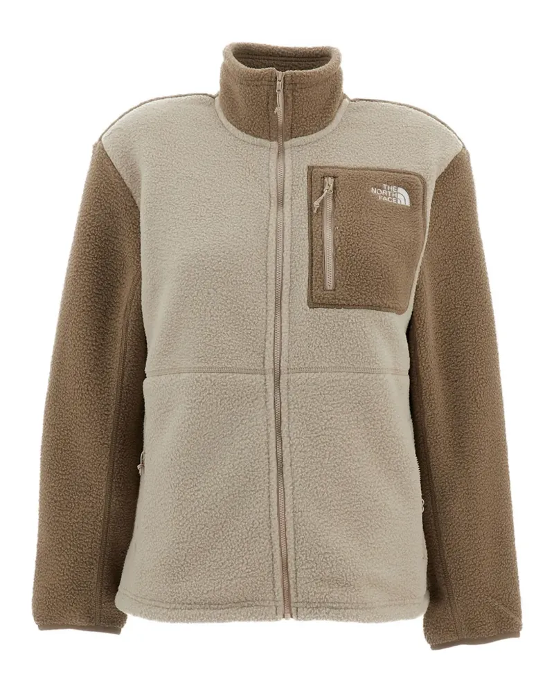 The North Face Yumiori fleece-texture panelled jacket - Nude Nude