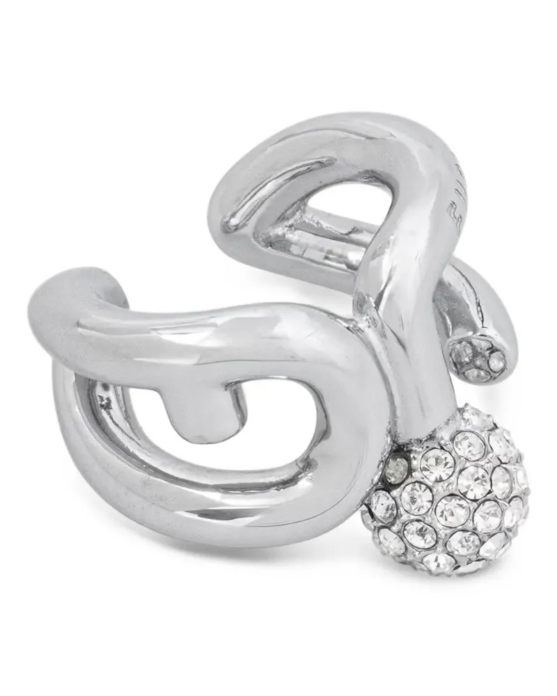 Furla crystal-embellished ear cuff - Silber Silber