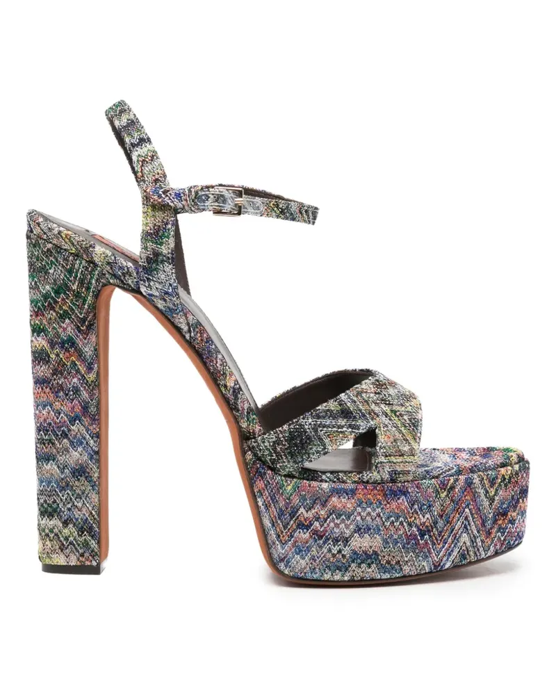 Missoni Sandalen mit Zickzackmuster - Blau Blau